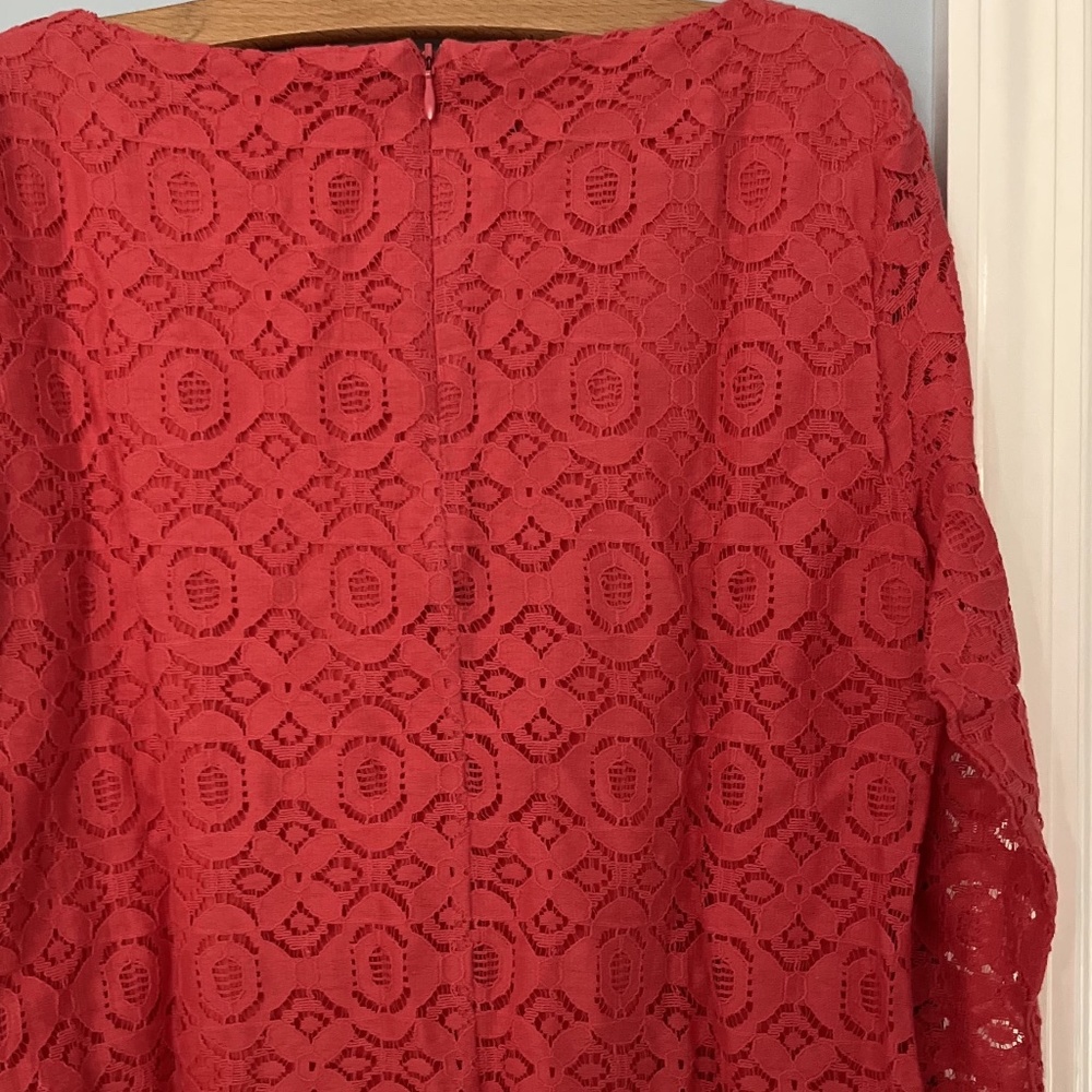 Talbots Pink Lace Top - Picture 2 of 5
